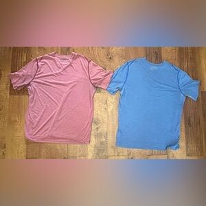 Under Armour threadborne Mens tshirts 2 total Sz large v-neck